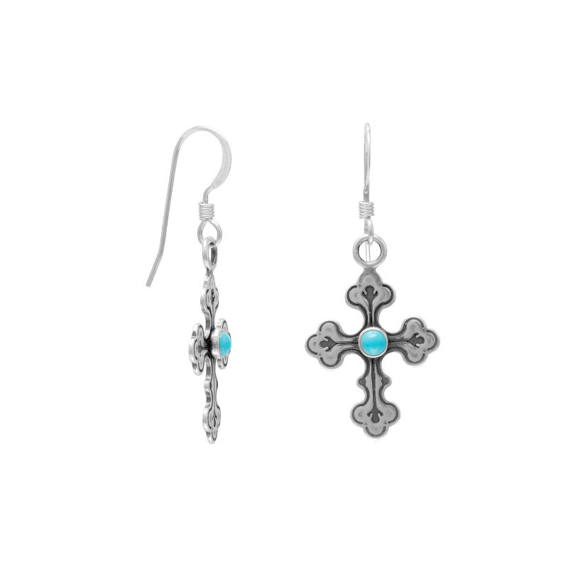 Embroidered Heart with Fan Mexican Earrings - Teal – JJ Caprices